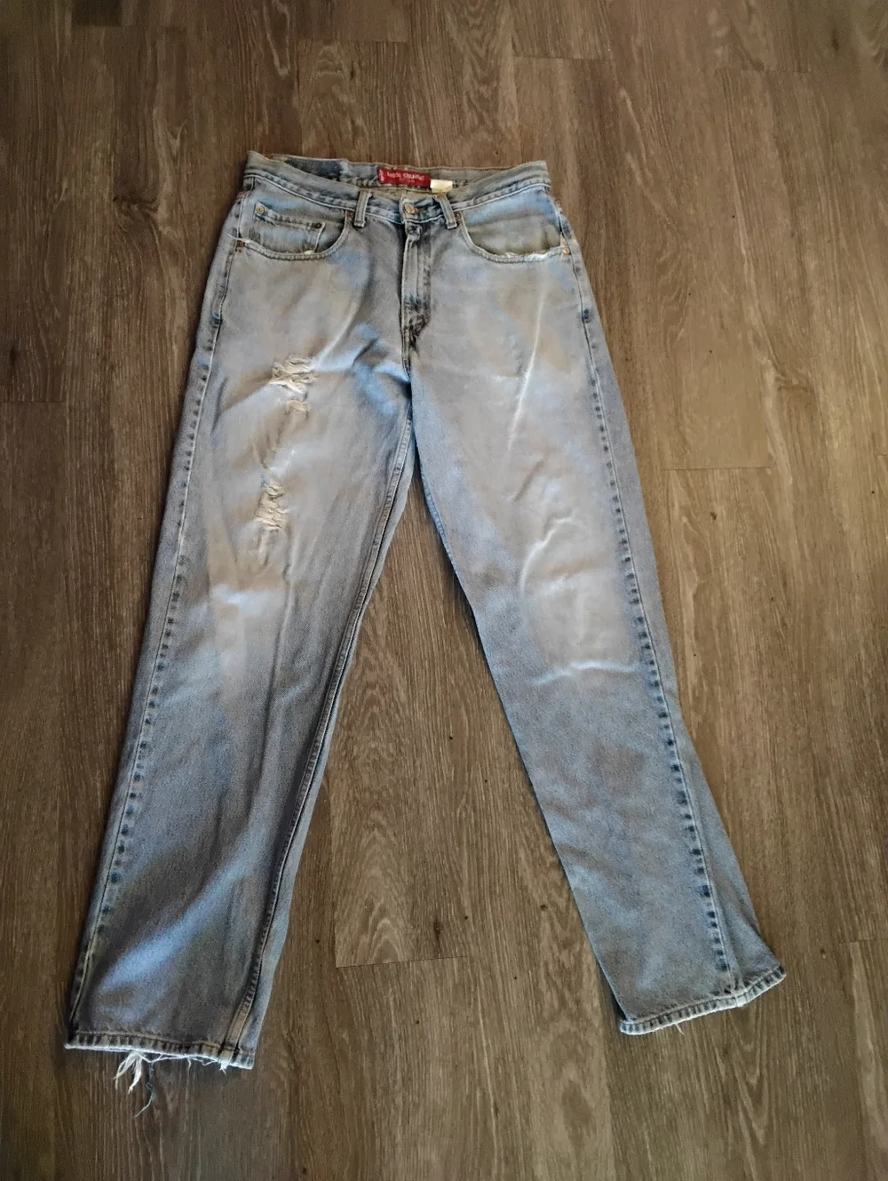 Vintage 1990s Levi's 569 men's size 32W 34L Distressed loose straight leg - Picture 2 of 5
